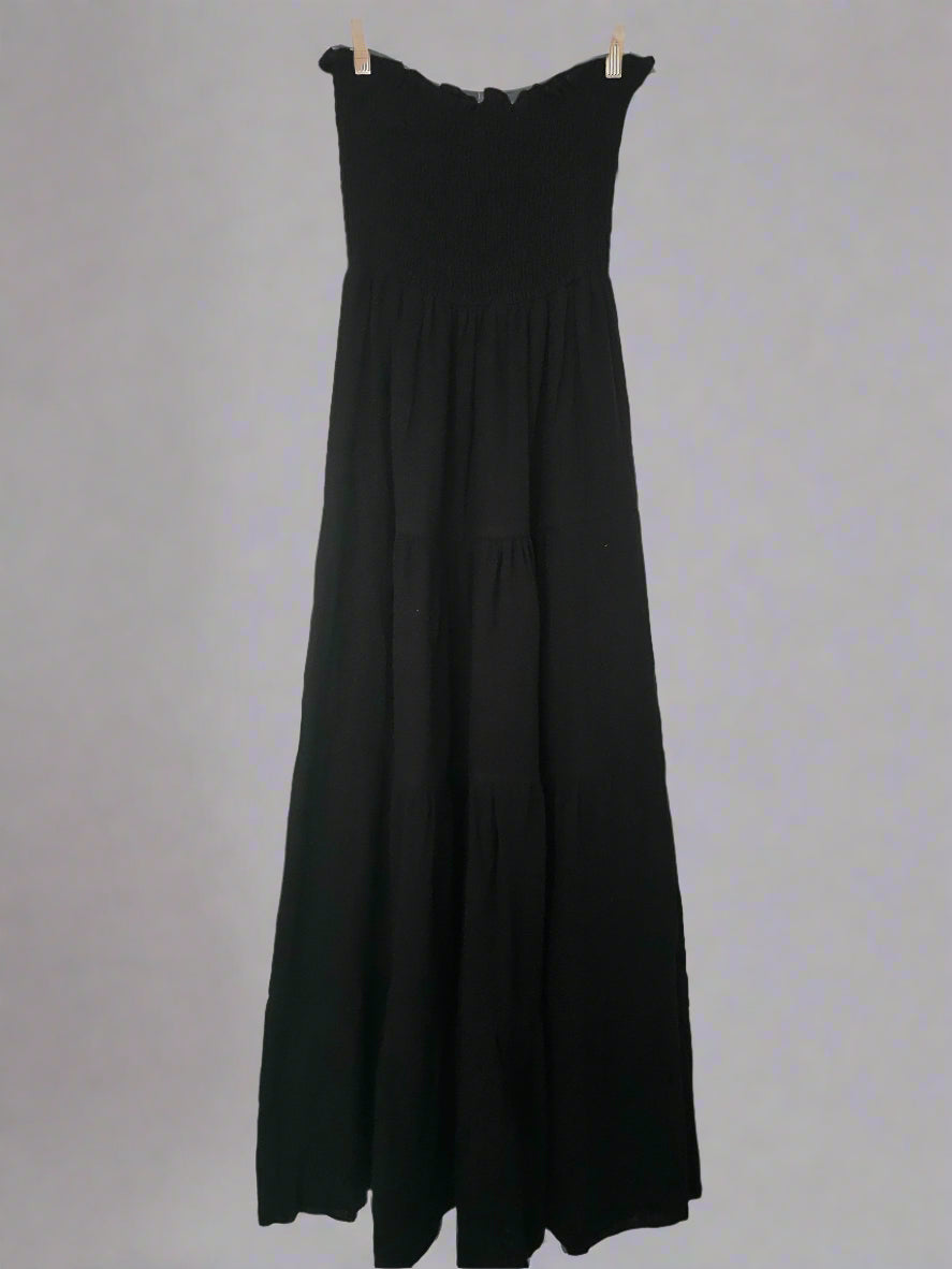 Bandeau Tiered Maxi Dress