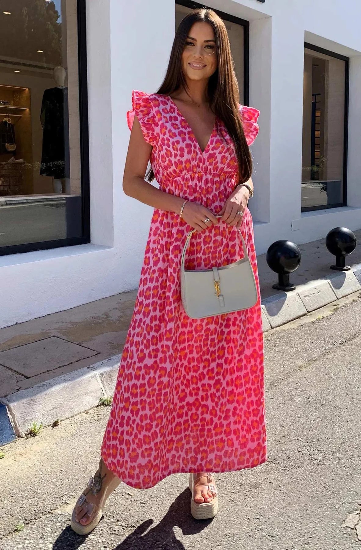 Leopard Print Maxi Dress