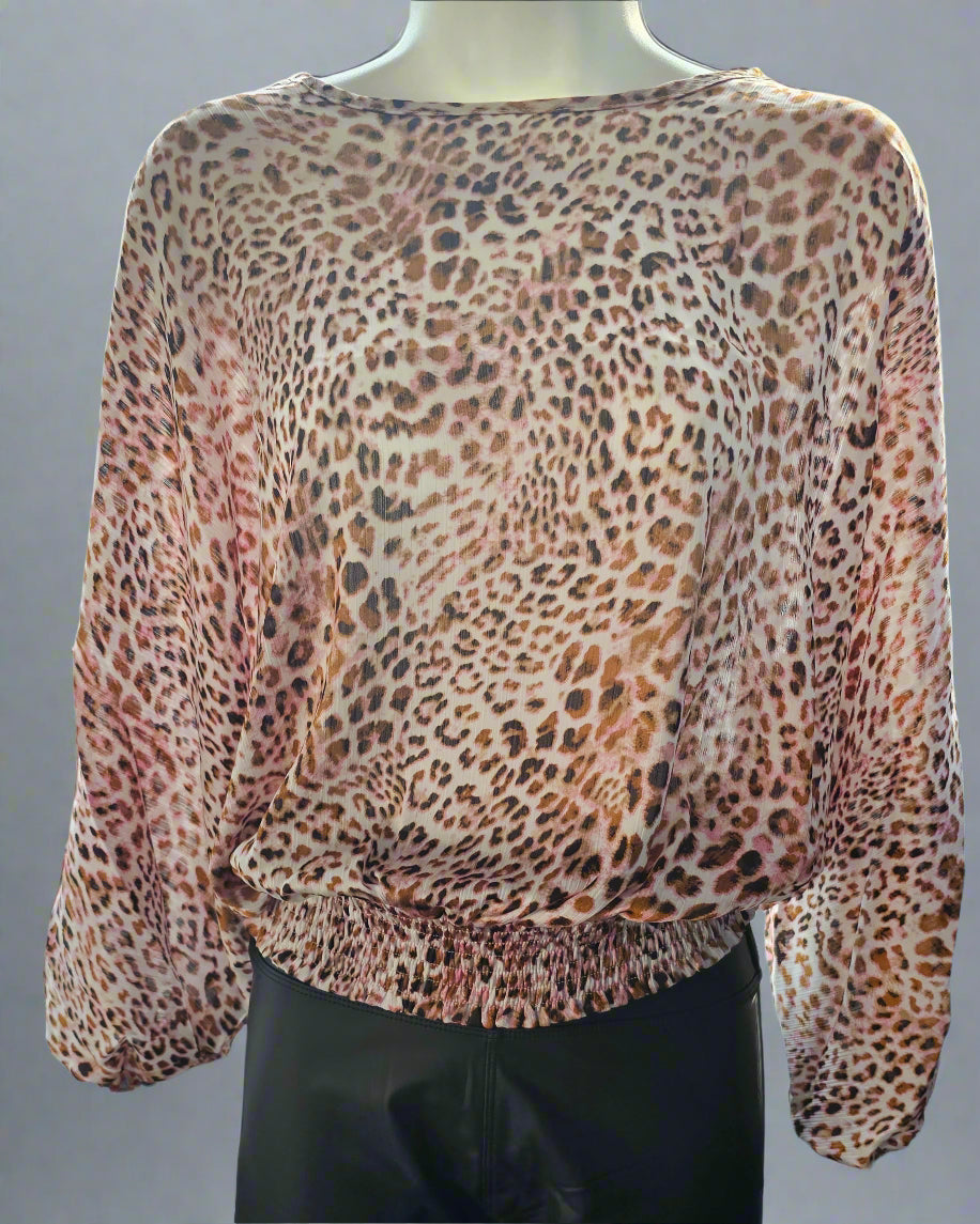 Animal print Long sleeve top