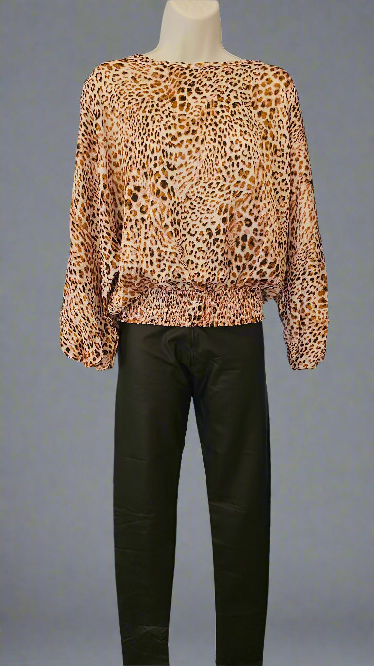 Animal print Long sleeve top