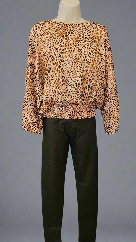 Animal print Long sleeve top