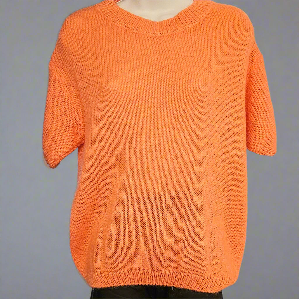 Mohair Blend Short sleeve soft knit jumper