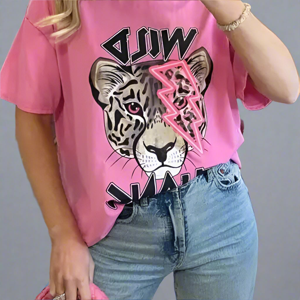 Wild Thang Tiger Slogan Tee