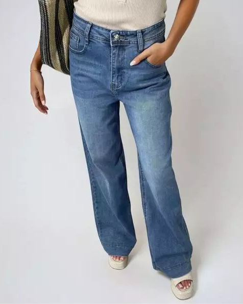 Long Wide Leg Jeans