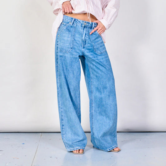 High-waist Relaxed fit Jeans